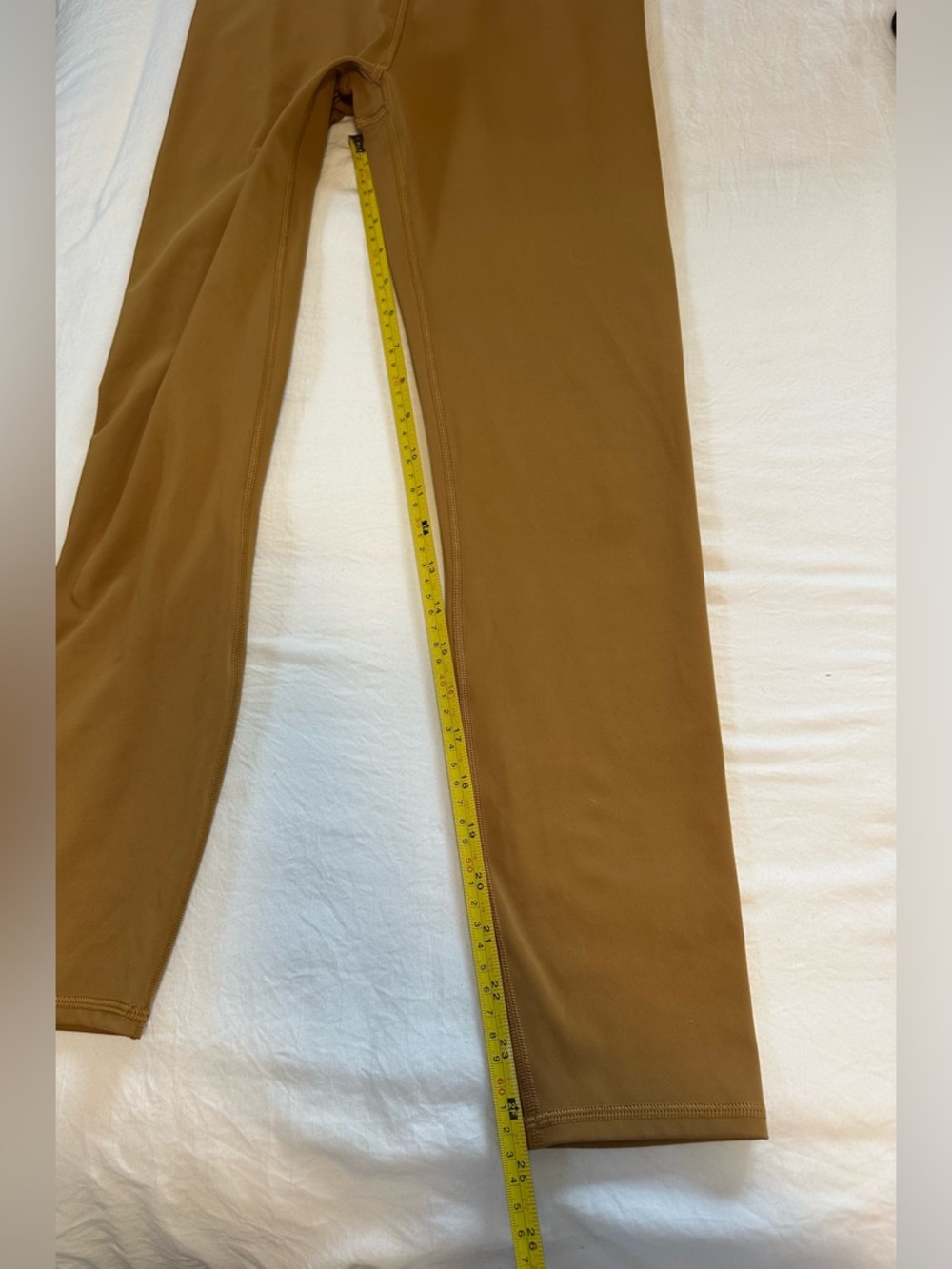 Vuori Ribbed Studio Legging Mustard Yellow Gold Size Medium - Picture 3 of 7